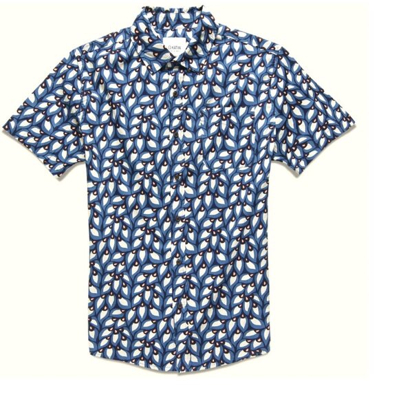 Katin Button Down Cotton Feathers Shirt - Picture 1 of 9